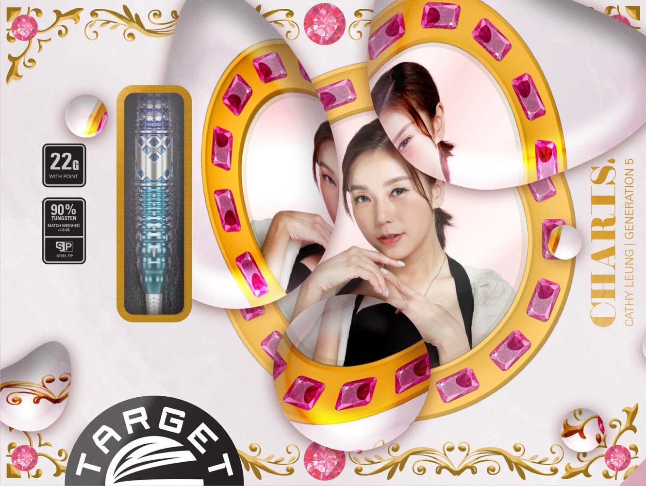 Target Japan - Charis Gen5 - 90% - Sada Steel Šípok - Direct Darts - 4