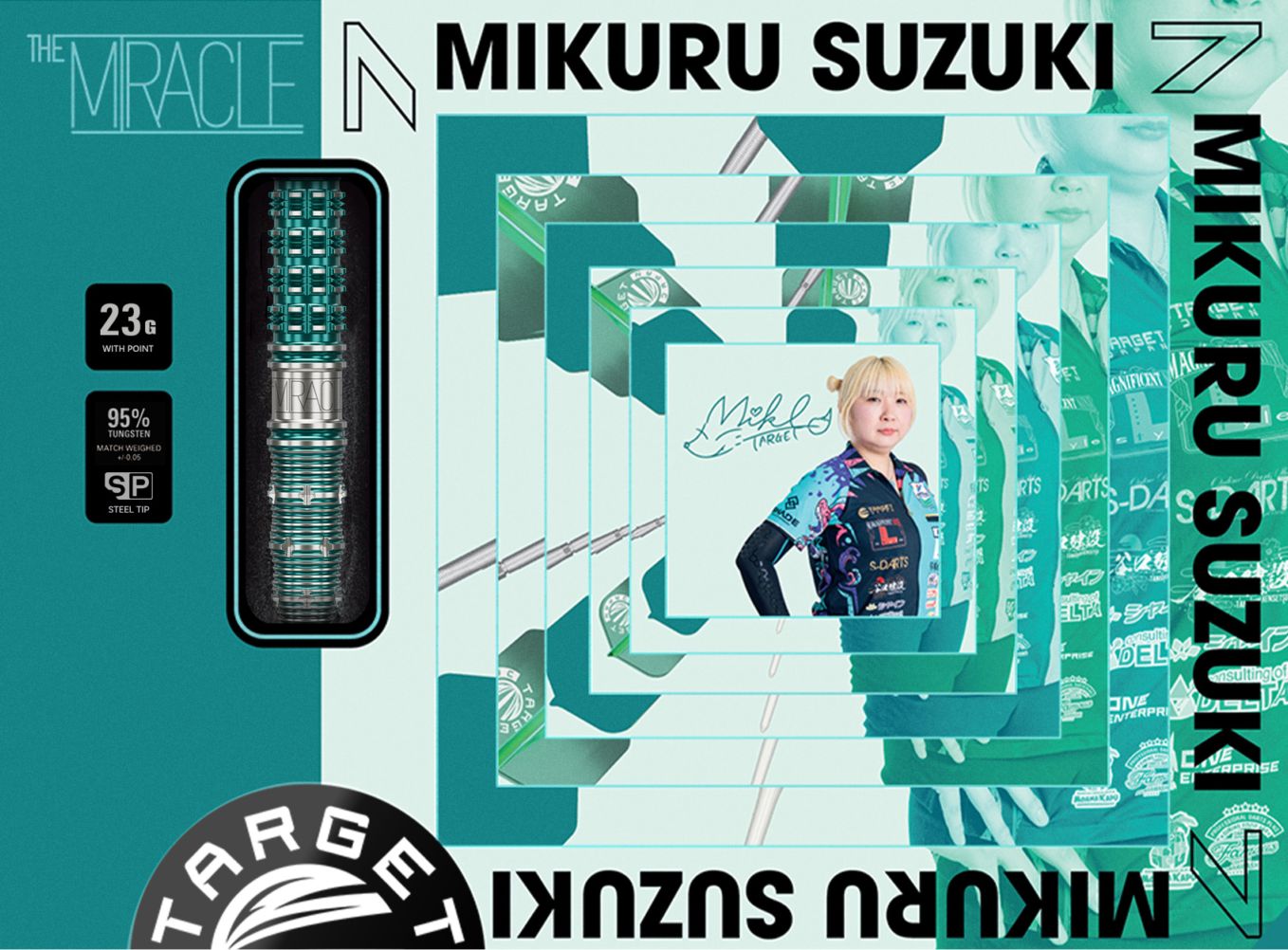Target Japan - The Miracle Gen7 - 95% - Sada Steel Šípok - Direct Darts - 4