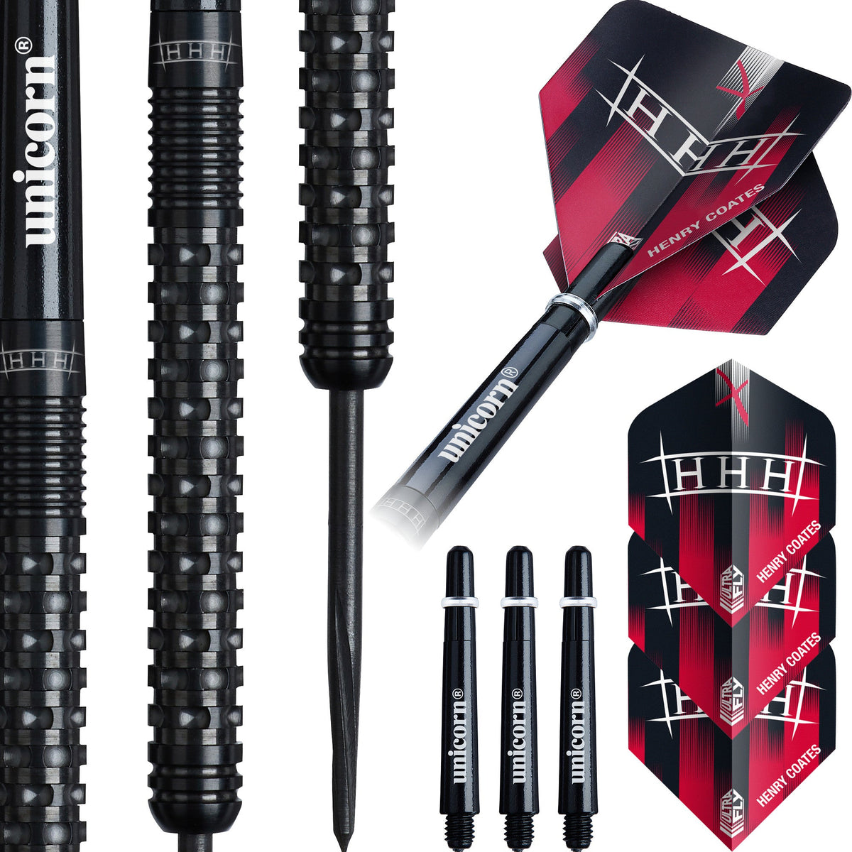 Unicorn - Henry Coates P2 - 90% - Steel Šipky - Direct Darts - 1