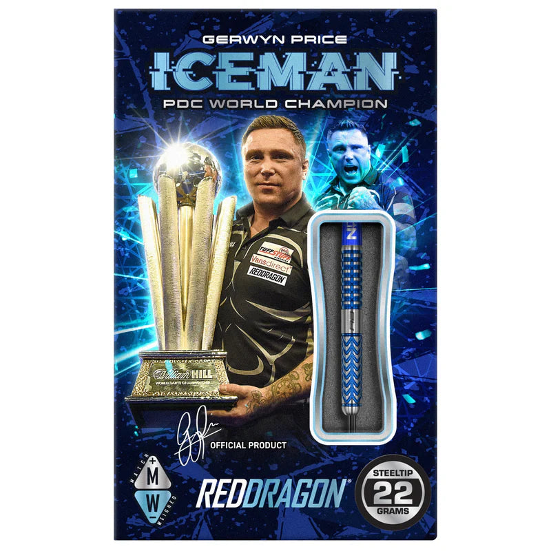 Red Dragon - Gerwyn Price - Glacier 90% - Sada Steel Šípok - Direct Darts - 5