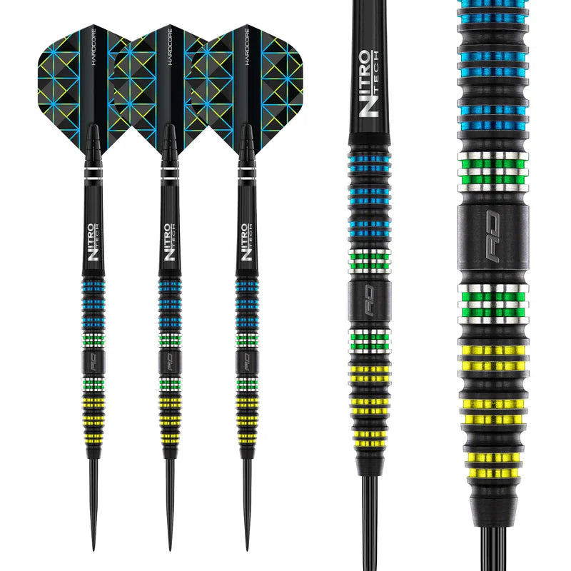 Red Dragon - Dragonfly 95 Black - Tapered 95% - Sada Steel Šípok - Direct Darts - 6