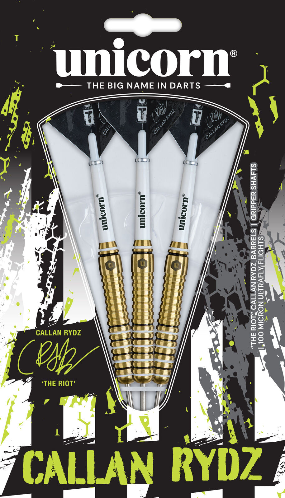 Unicorn - Callan Rydz - Brass - Steel Šipky - Direct Darts - 5
