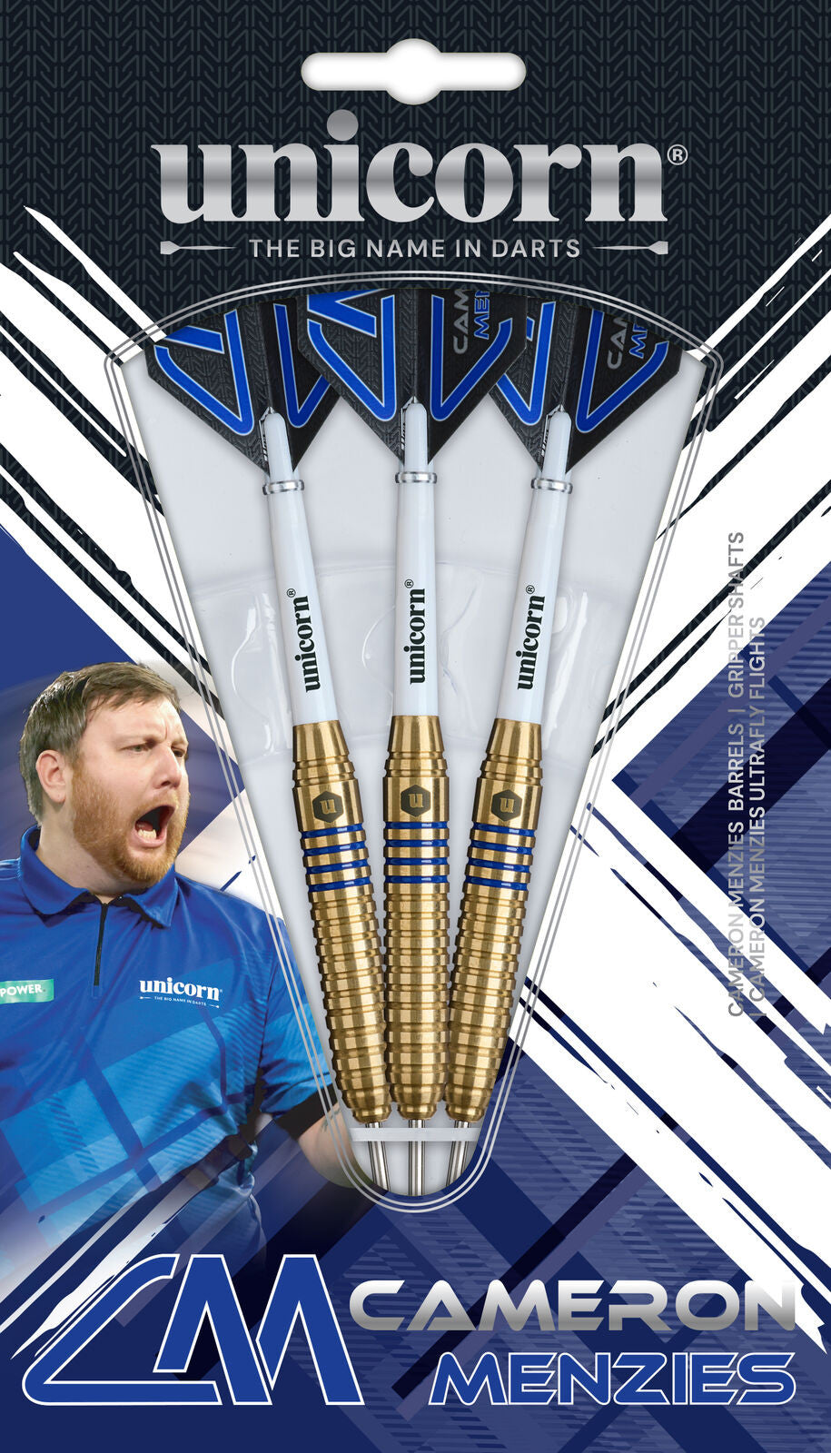 Unicorn - Cameron Menzies - Brass - Steel Šipky - Direct Darts - 5