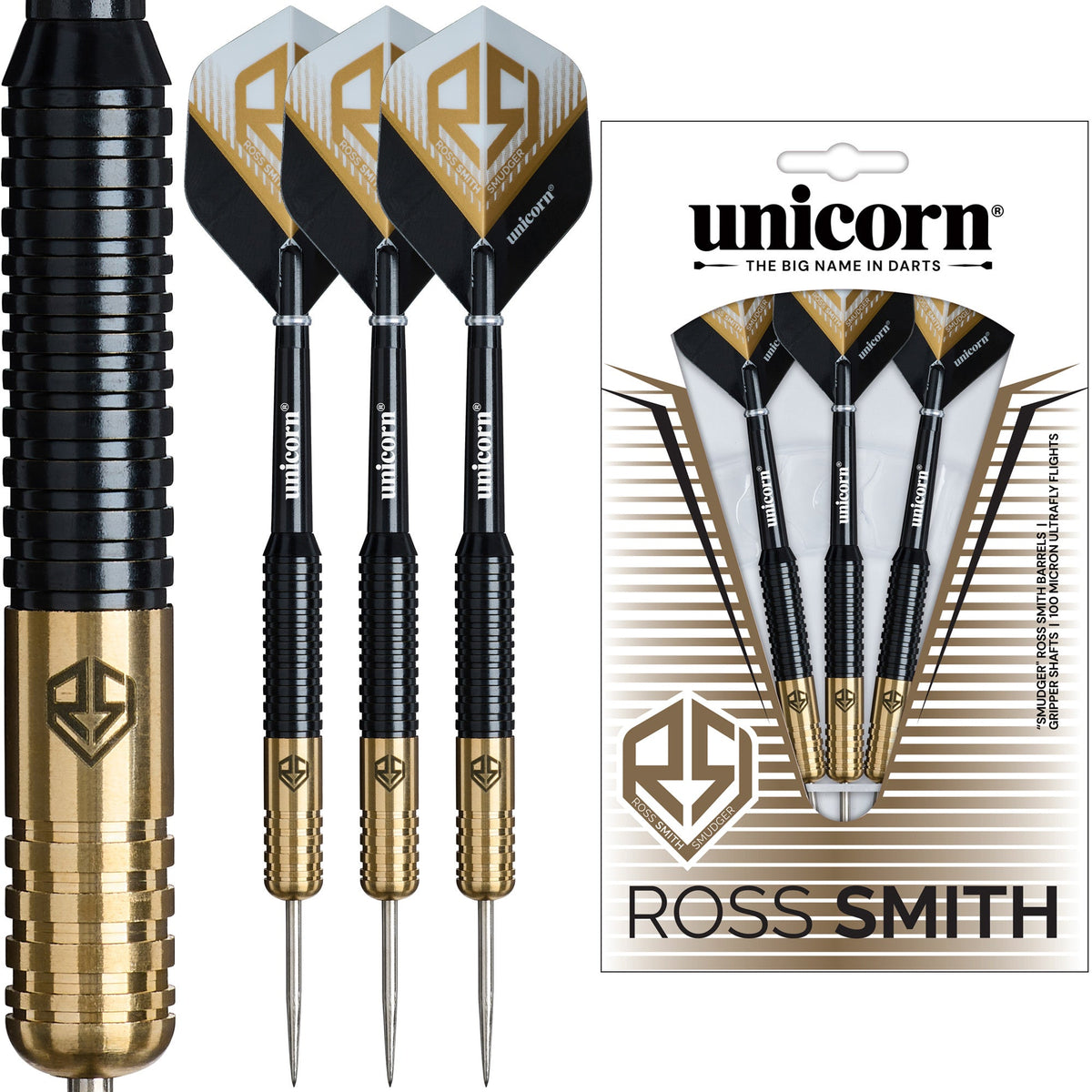 Unicorn - Ross Smith Brass - Steel Šipky - Direct Darts - 2