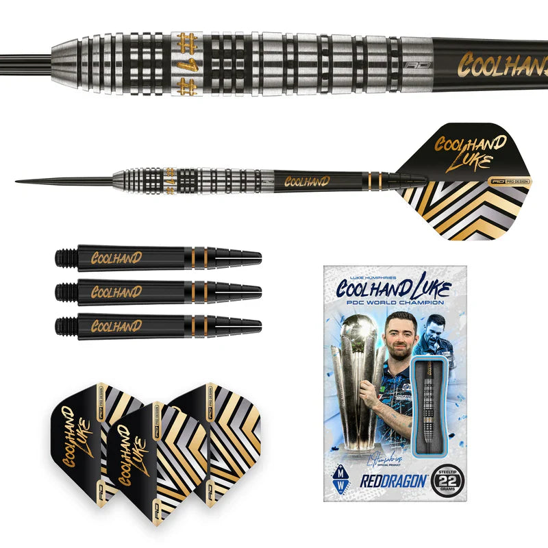 Red Dragon - Luke Humphries - Prestige 90% - Sada Steel Šípok - Direct Darts - 6