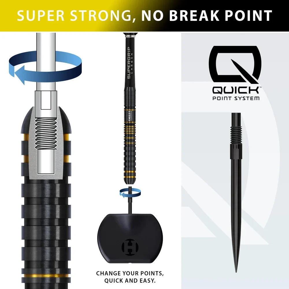 Harrows - Chizzy Series 3 - 90% - Quick Point - Steel Šipky - Direct Darts - 3