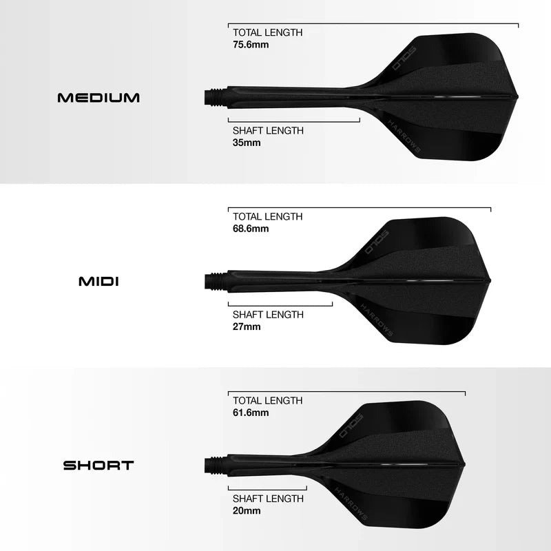 Harrows - Solo 6 - Čierna - Šípky Letky/Násadky - Direct Darts - 2