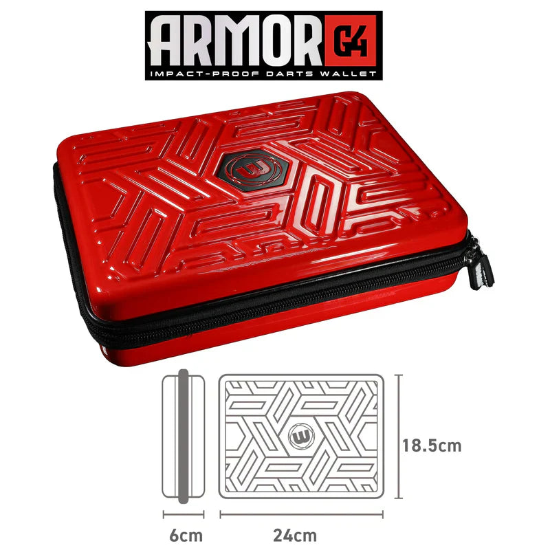 Winmau - Armor G4 - Červená - Puzdro Na Šípky - Direct Darts - 6
