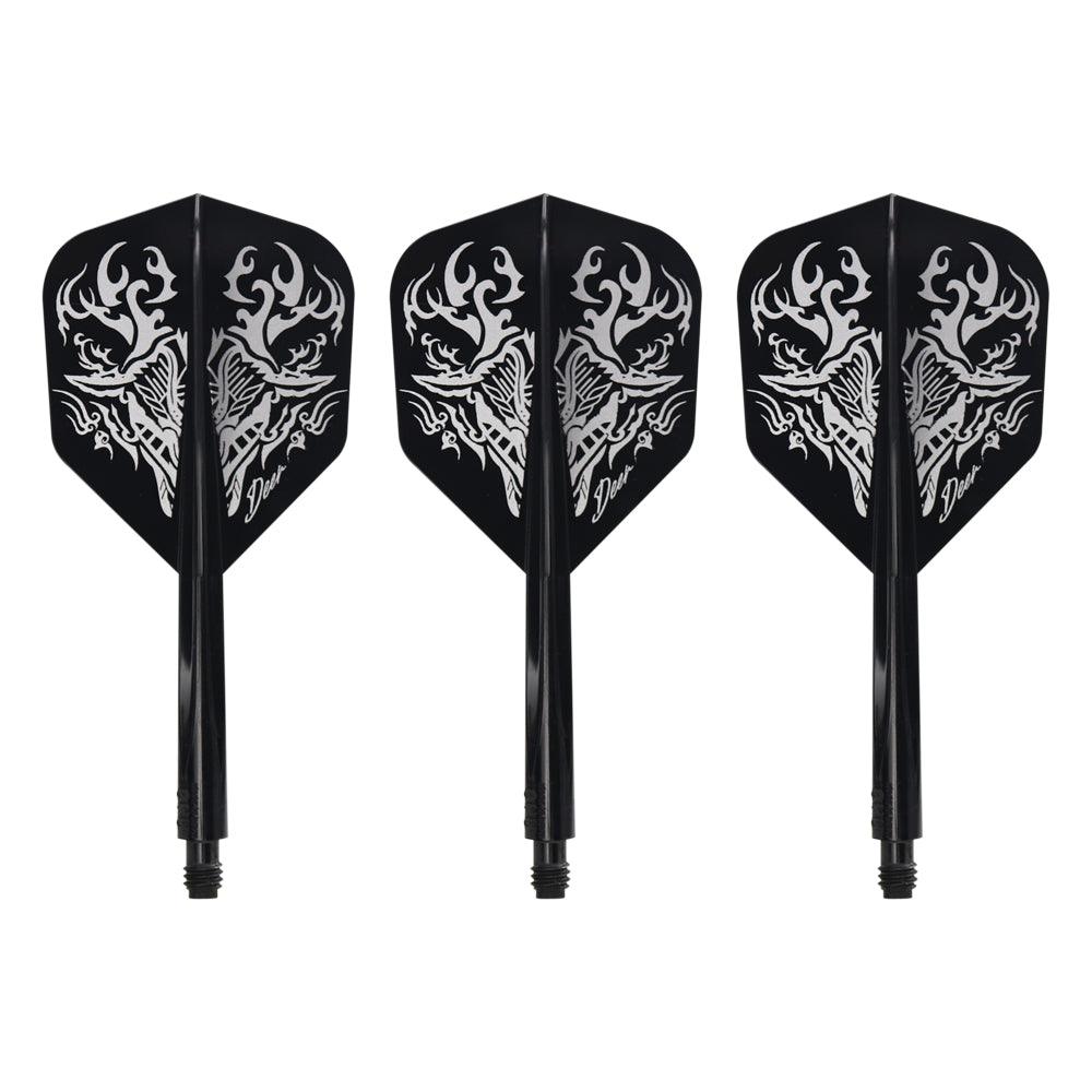 Condor - Axe Deer - Čierna - No6 - Jednodielny Násadka/Letky Na Šípky - Direct Darts - 1