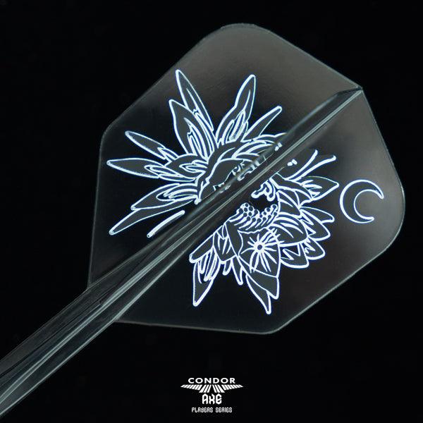 Condor - Axe Gekkabijin - Priehľadná Čierna - No2 - Jednodielny Násadka/Letky Na Šípky - Direct Darts - 2