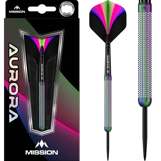 Mission - Aurora - 90% - Sada Steel Šípok - Direct Darts - 1