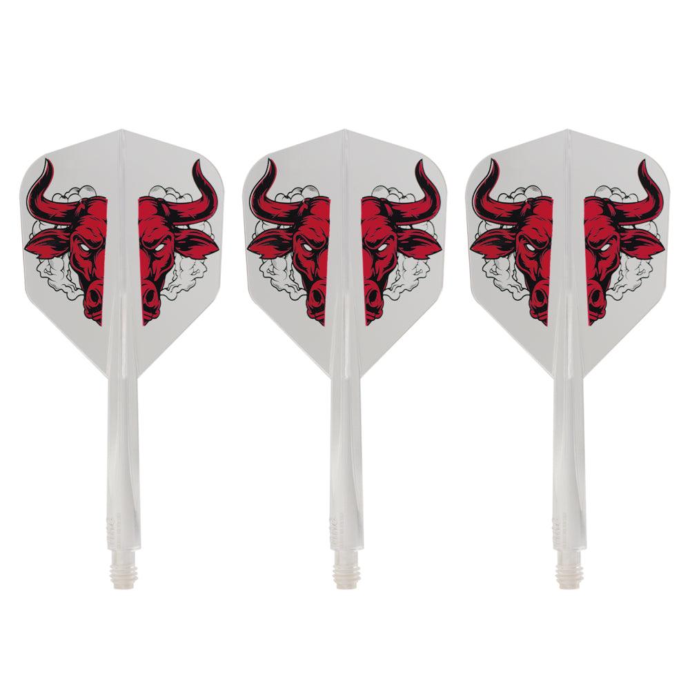 Condor - Axe Aussie Bull - Priehľadná - No6 - Jednodielny Násadka/Letky Na Šípky - Direct Darts - 1