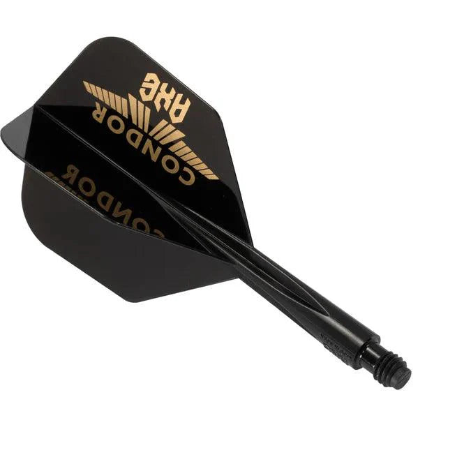 Condor - Zero Stress - Condor Logo - Čierna Zlatá - No6 - Jednodielny Násadka/Letky Na Šípky - Direct Darts - 1