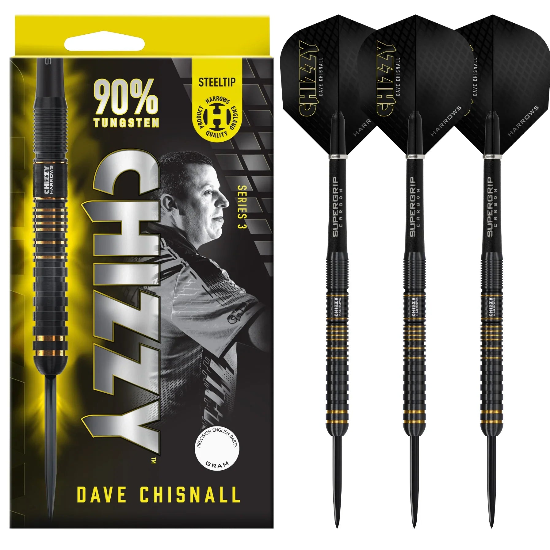 Harrows - Chizzy Series 3 90% - Sada Steel Šípok - Direct Darts - 2