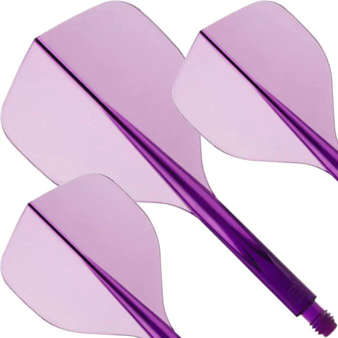 Condor - Axe 120 - Priehľadná Fialová - No2 - Jednodielny Násadka/Letky Na Šípky - Direct Darts - 3