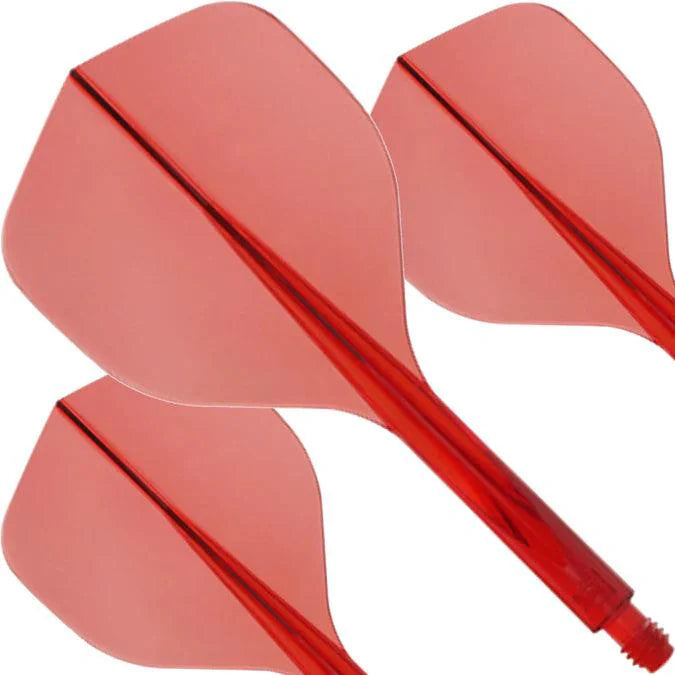Condor - Axe 120 - Priehľadná Červená - No2 - Jednodielny Násadka/Letky Na Šípky - Direct Darts - 3