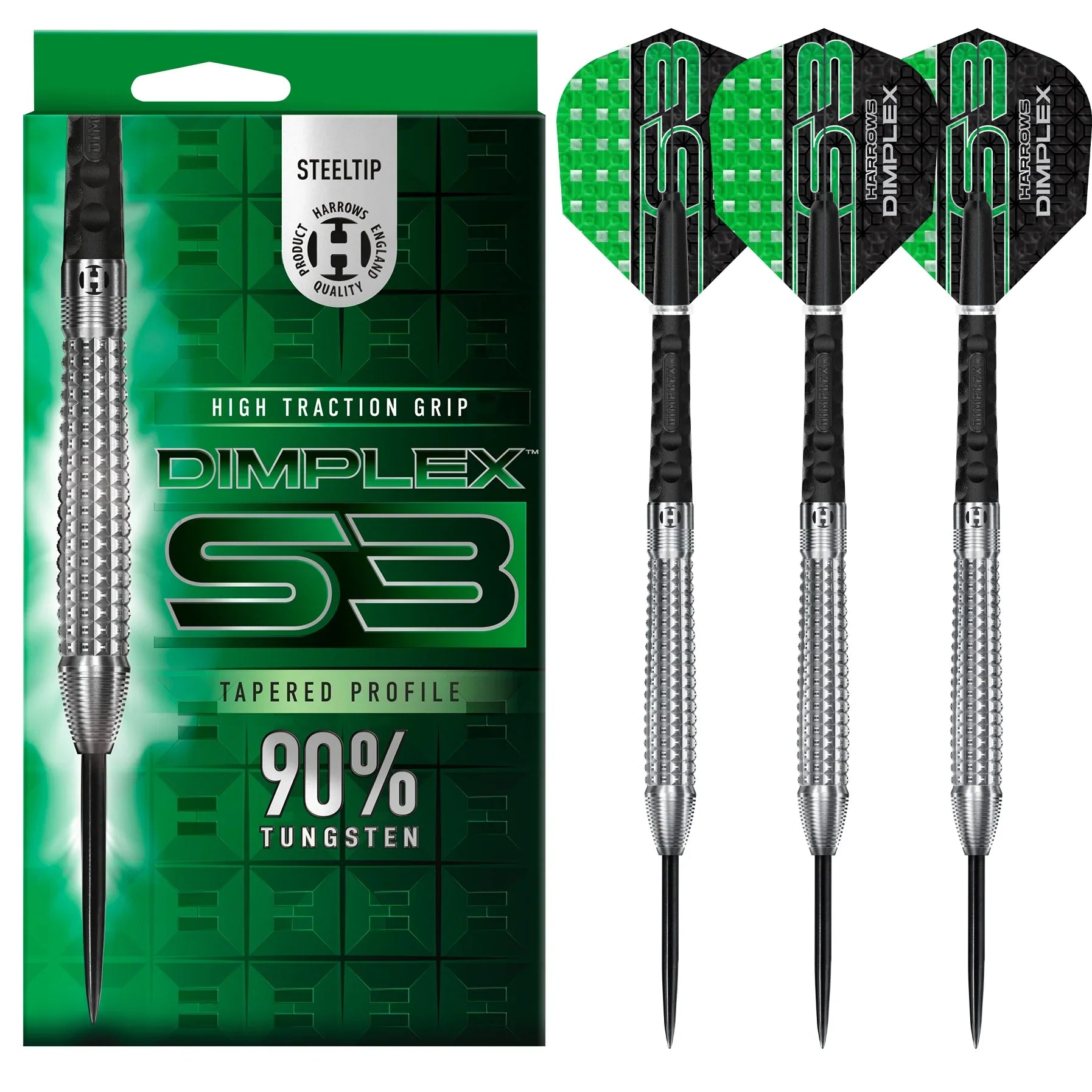 Harrows - Dimplex Tapered 90% - Sada Steel Šípok - Direct Darts - 2