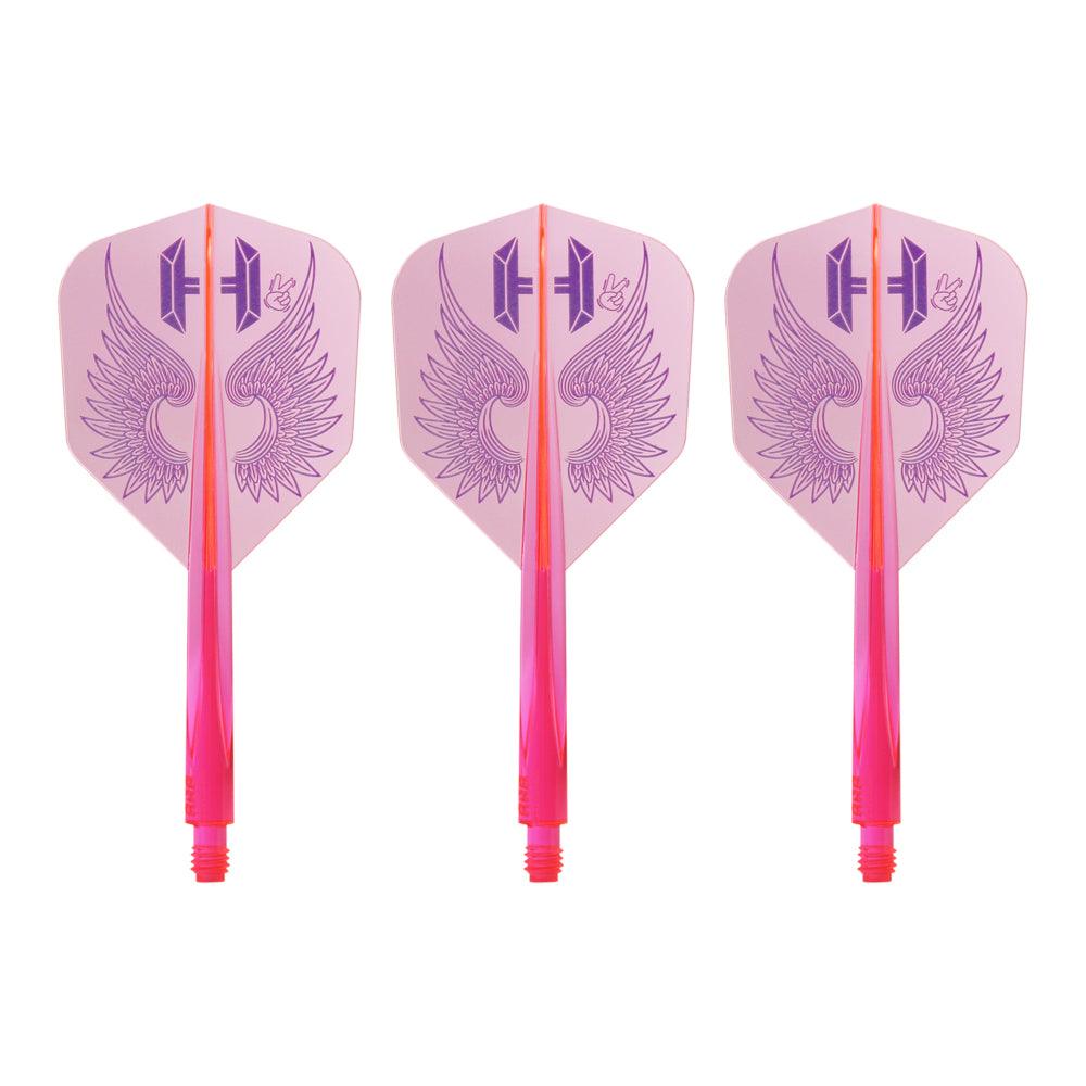 Condor - Axe Flap Wings - Neónová Ružová - No6 - Jednodielny Násadka/Letky Na Šípky - Direct Darts - 1