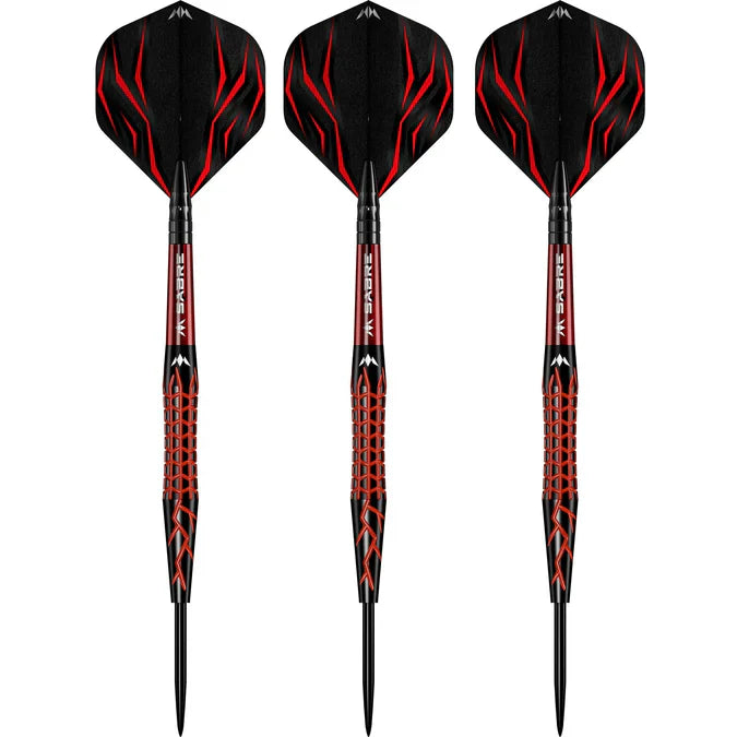 Mission - Lava 95% - Čierna & Červená - Sada Steel Šípok - Direct Darts - 3