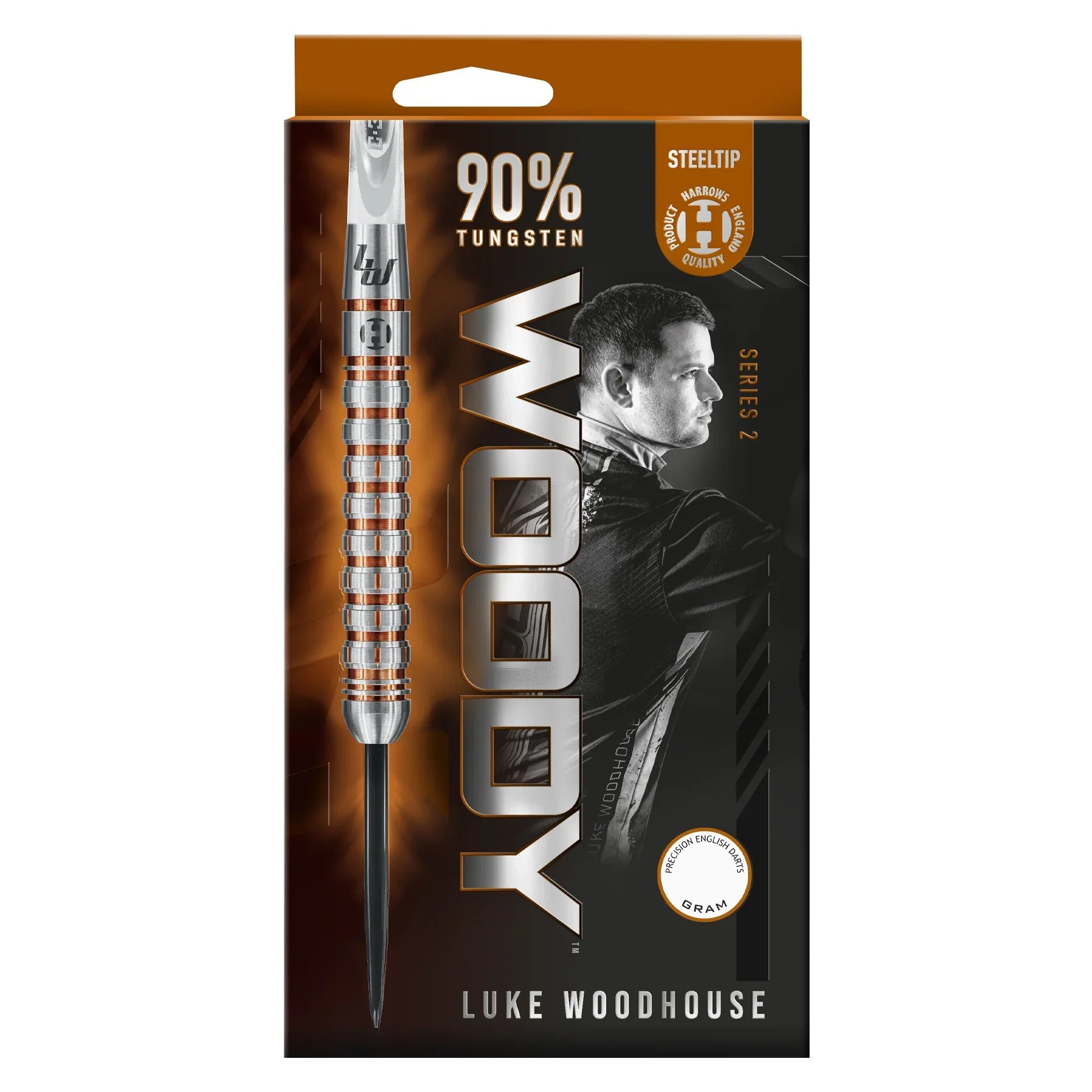 Harrows - Luke Woodhouse Series 2 90% - Sada Steel Šípok - Direct Darts - 5