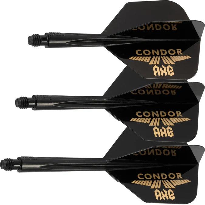 Condor - Zero Stress - Condor Logo - Čierna Zlatá - No6 - Jednodielny Násadka/Letky Na Šípky - Direct Darts - 2