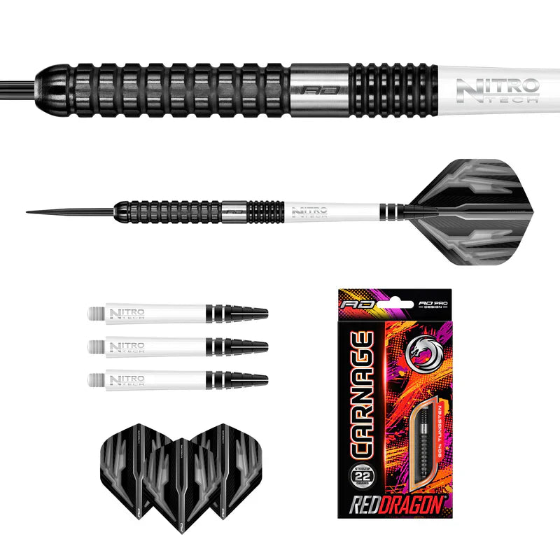 Red Dragon - Carnage 2 - Sada Steel Šípok - Direct Darts - 5