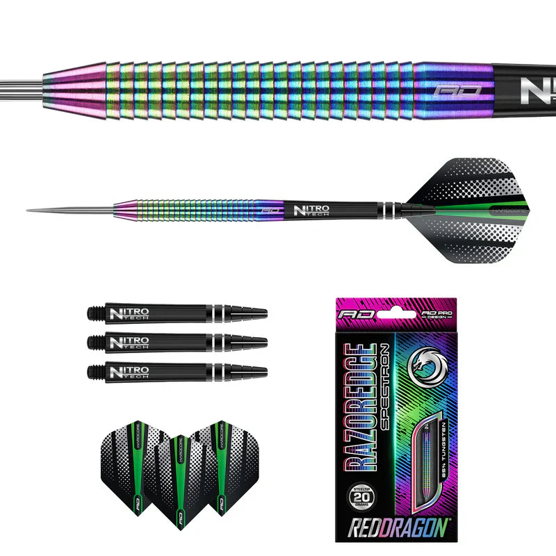 Red Dragon - Razor Edge Spectron - Sada Steel Šípok - Direct Darts - 6