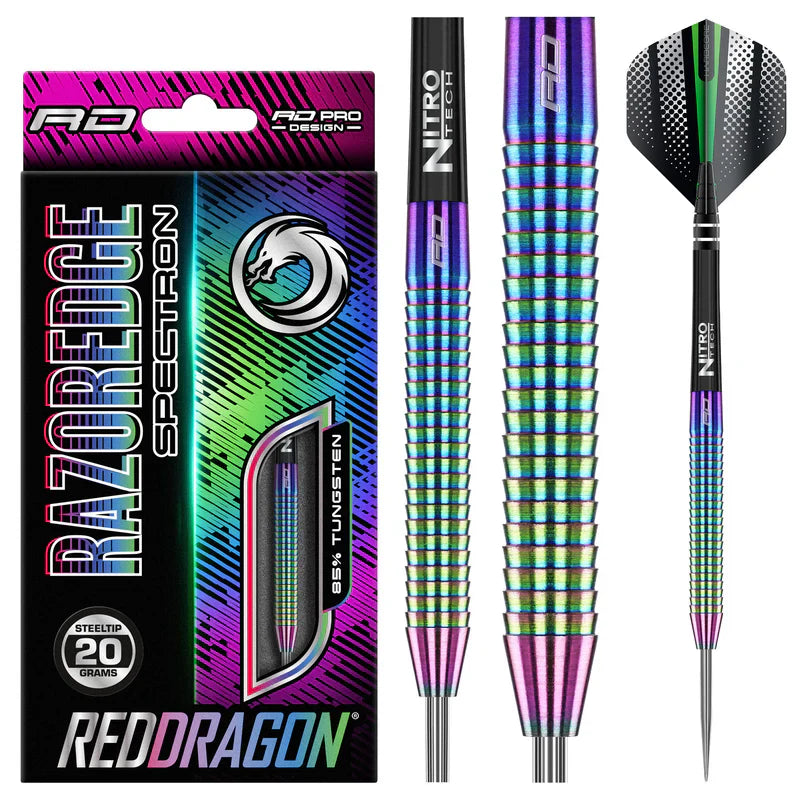 Red Dragon - Razor Edge Spectron - Sada Steel Šípok - Direct Darts - 2