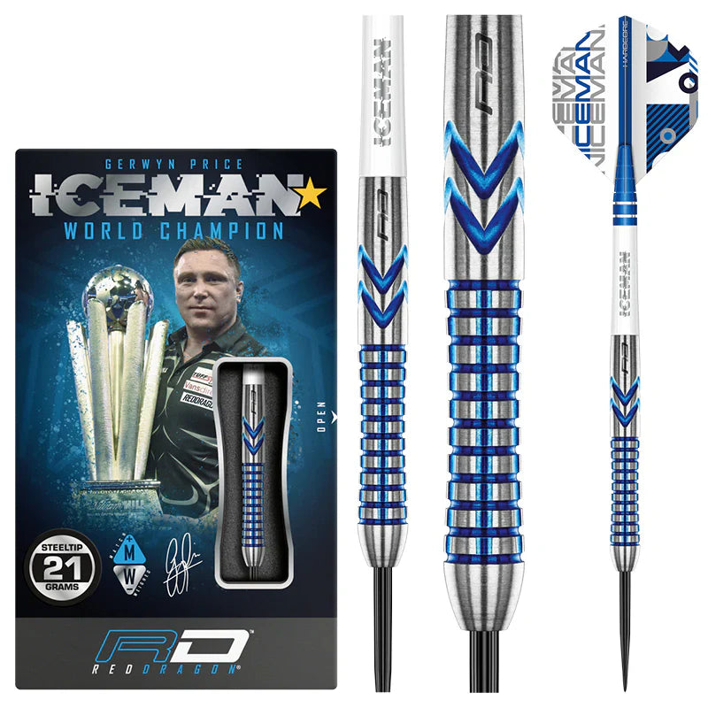 Red Dragon - Gerwyn Price Iceman Contour - Sada Steel Šípok - Direct Darts - 2