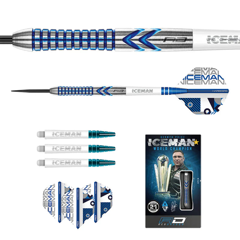 Red Dragon - Gerwyn Price Iceman Contour - Sada Steel Šípok - Direct Darts - 5