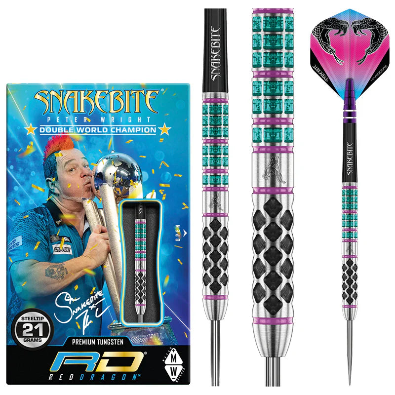 Red Dragon - Peter Wright Supa Venom - Sada Steel Šípok - Direct Darts - 2