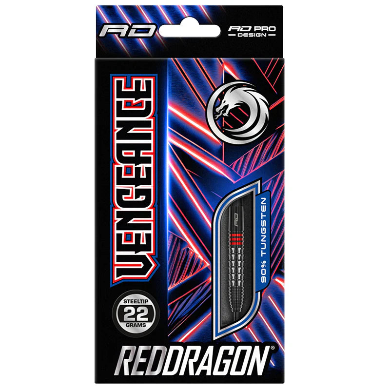 Red Dragon - Vengeance Red - Sada Steel Šípok - Direct Darts - 4