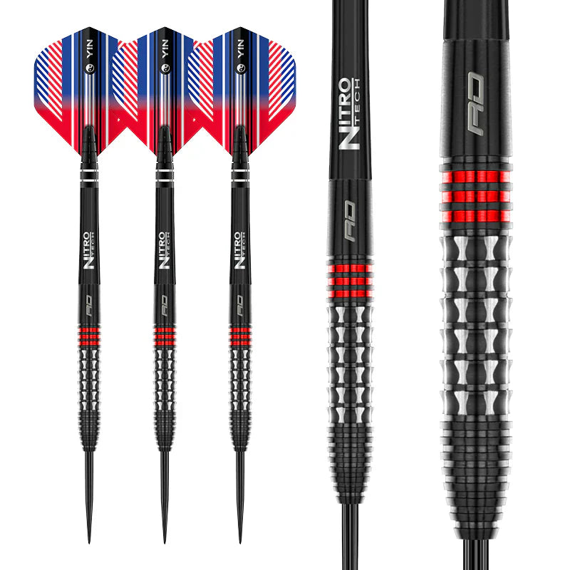 Red Dragon - Vengeance Red - Sada Steel Šípok - Direct Darts - 6