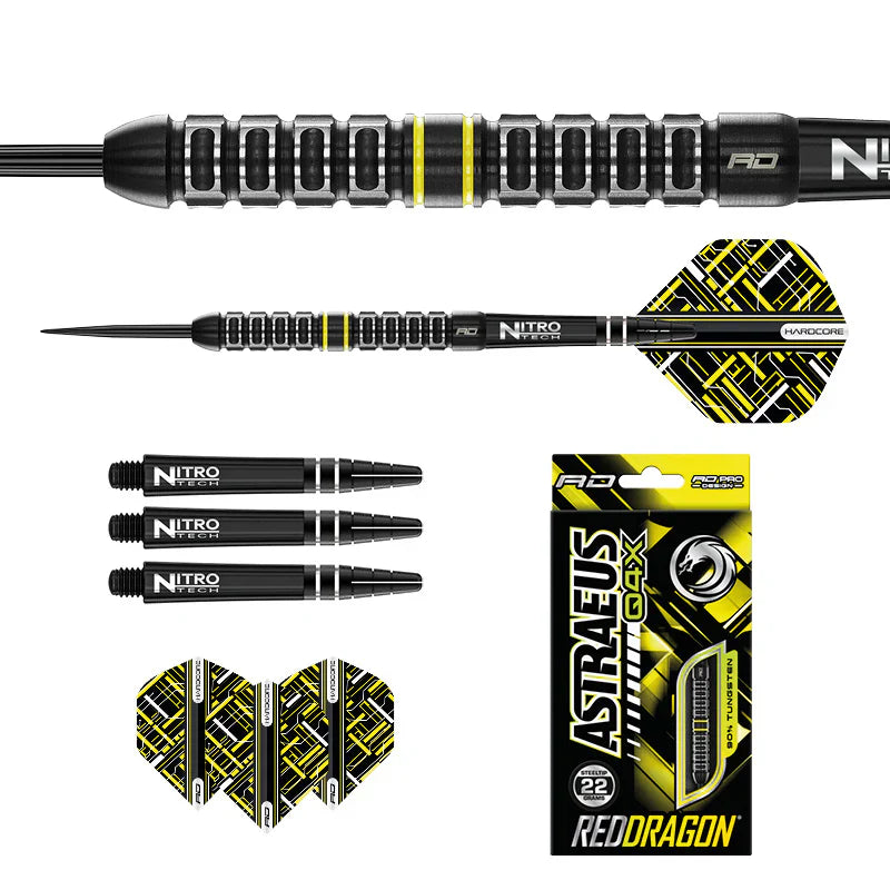 Red Dragon - Astraeus Q4X Parallel - Sada Steel Šípok - Direct Darts - 5