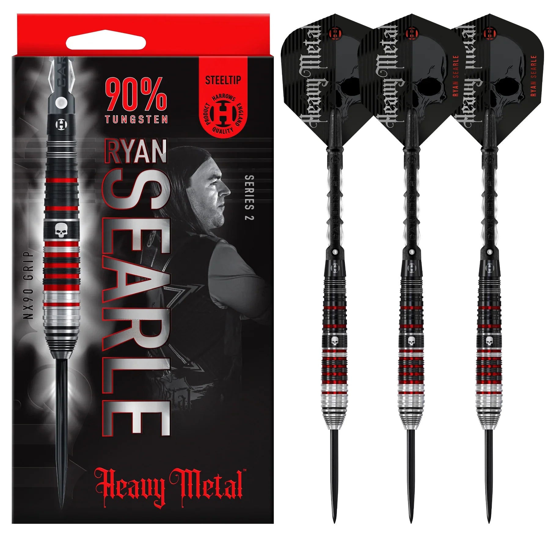Harrows - Ryan Searle Series 2 90% - Sada Steel Šípok - Direct Darts - 2