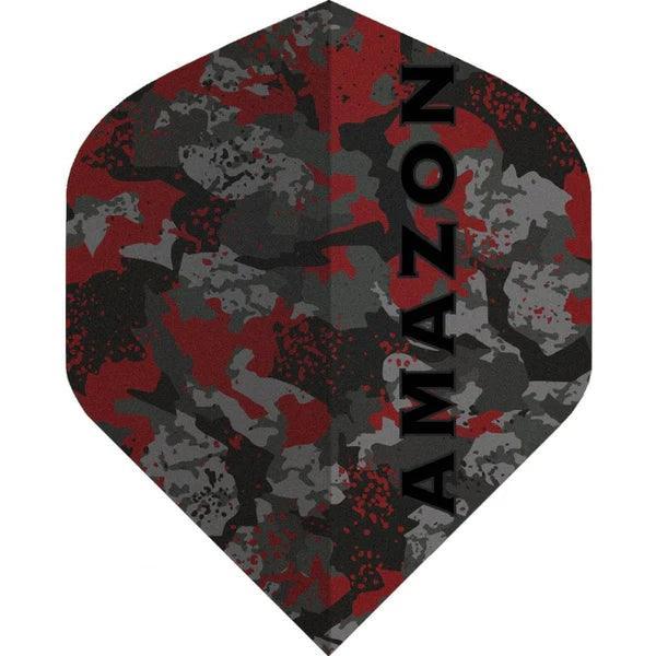 Amazon - Camo No2 Červená - 100 Mikrón - Letky Na Šípky - Direct Darts - 1