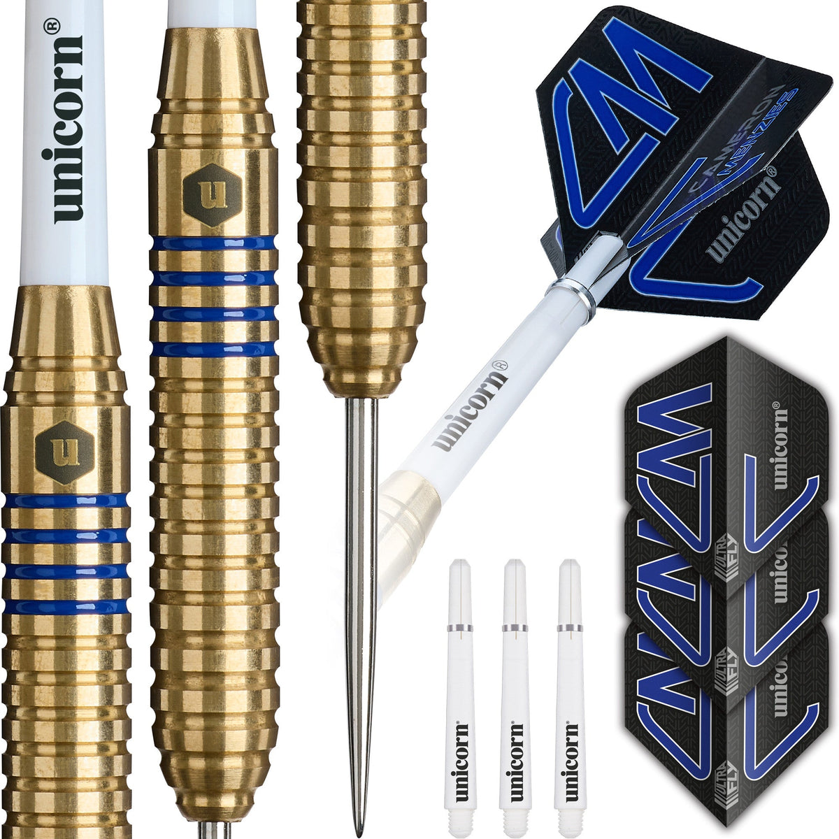 Unicorn - Cameron Menzies - Brass - Steel Šipky - Direct Darts - 1
