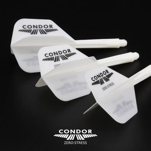 Condor - Zero Stress - Condor Logo - Biela Čierna - No6 - Jednodielny Násadka/Letky Na Šípky - Direct Darts - 3