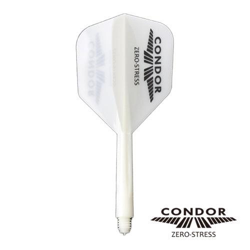Condor - Zero Stress - Condor Logo - Biela Čierna - No6 - Jednodielny Násadka/Letky Na Šípky - Direct Darts - 1
