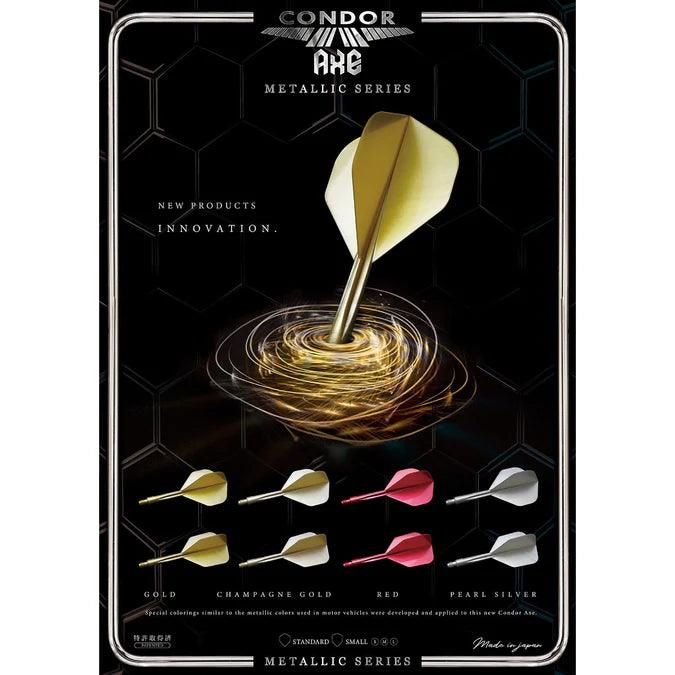 Condor - Axe Metalic - Champaign G - No6 - Jednodielny Násadka/Letky Na Šípky - Direct Darts - 4