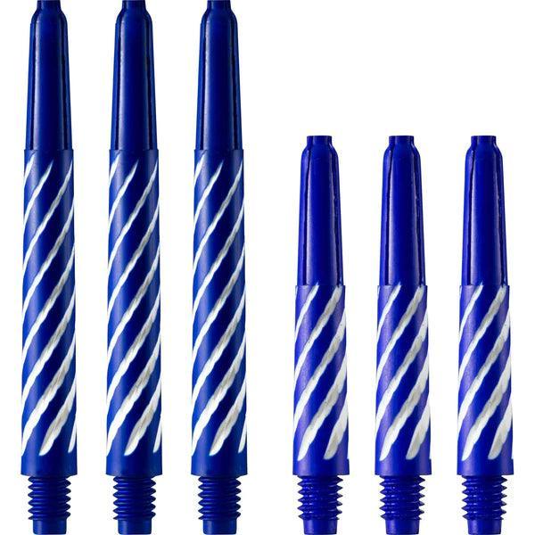 Designa - Spiroline Nylon Modrá & Biela - Násadka Na Šípky - Direct Darts - 1