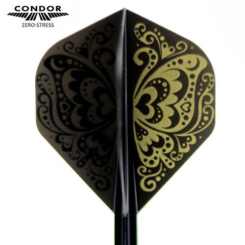 Condor - Zero Stress - Swallowtail - Čierna - No2 - Jednodielny Násadka/Letky Na Šípky - Direct Darts - 2