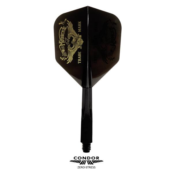 Condor - Zero Stress - West Bull L.A - Čierna - No6 - Jednodielny Násadka/Letky Na Šípky - Direct Darts - 1