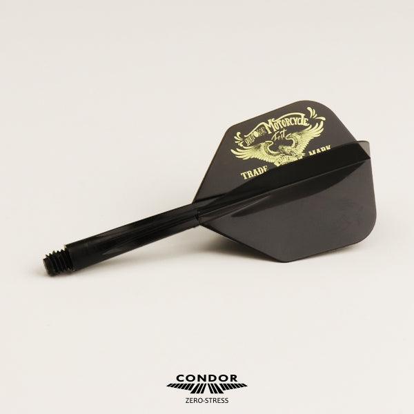 Condor - Zero Stress - West Bull L.A - Čierna - No6 - Jednodielny Násadka/Letky Na Šípky - Direct Darts - 2