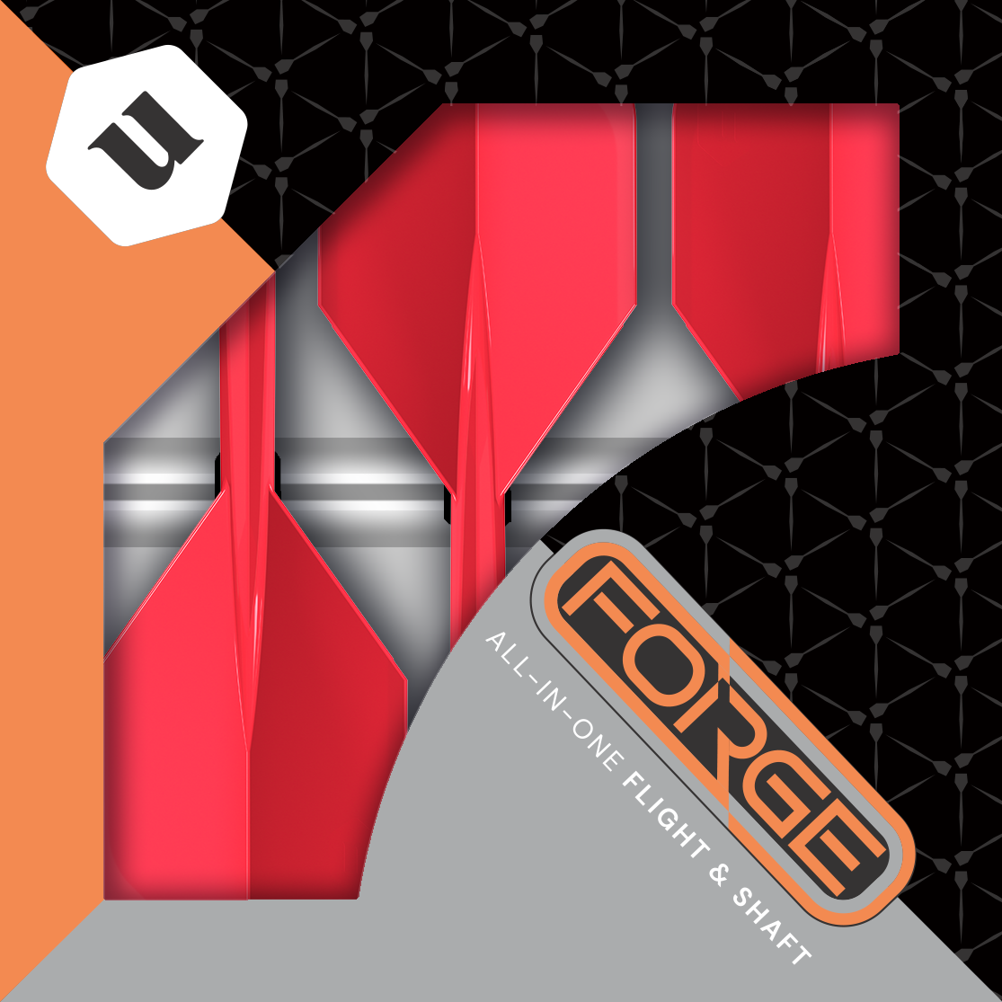 Unicorn - Forge - Plus Červená - Šípky Letky/Násadky - Direct Darts - 4