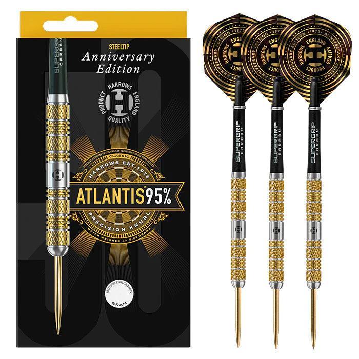Harrows - Anniversary Atlantis 95% - Sada Steel Šípok Na Šípky - Direct Darts - 2