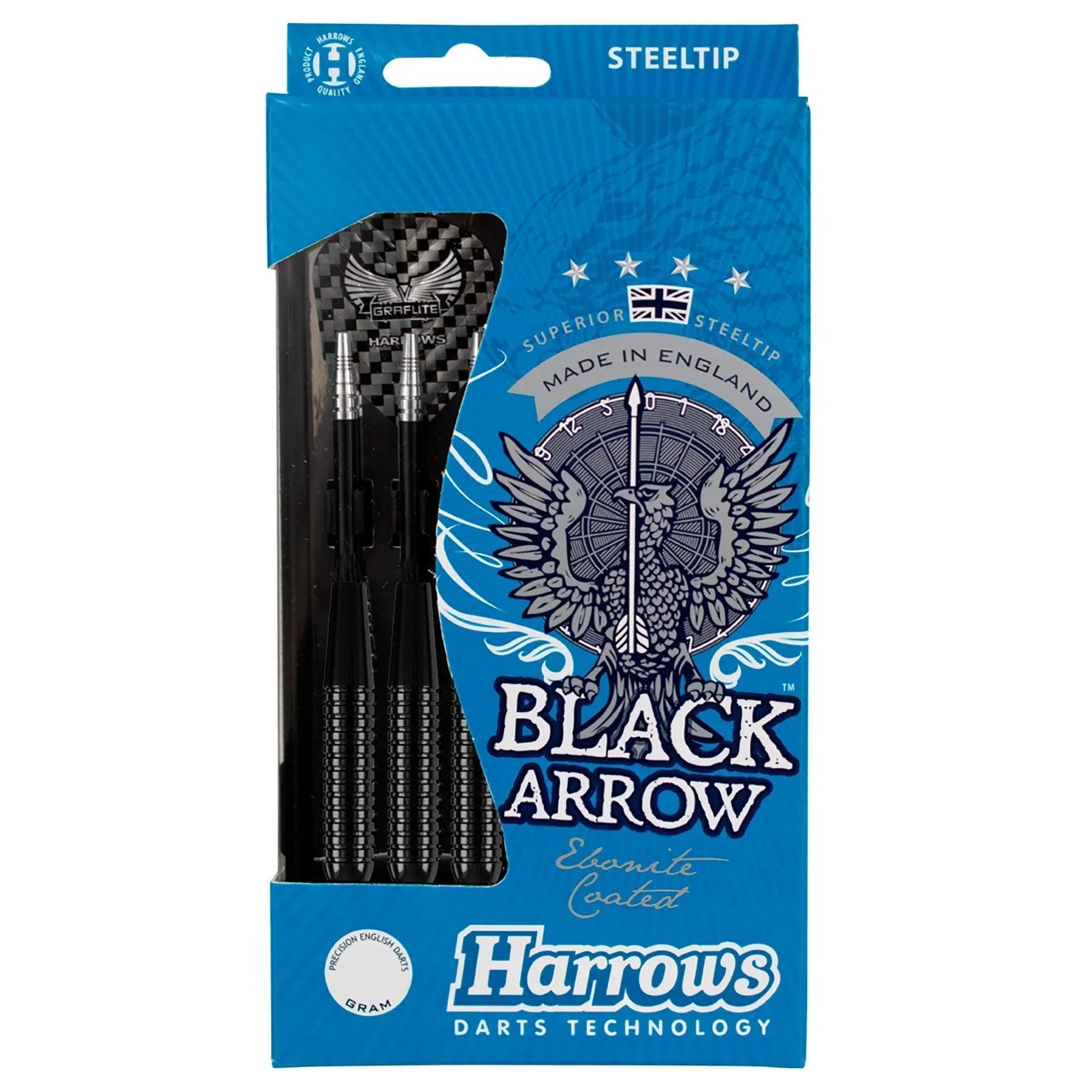 Harrows - Black Arrow 21 G - Sada Steel Šípok - Direct Darts - 5