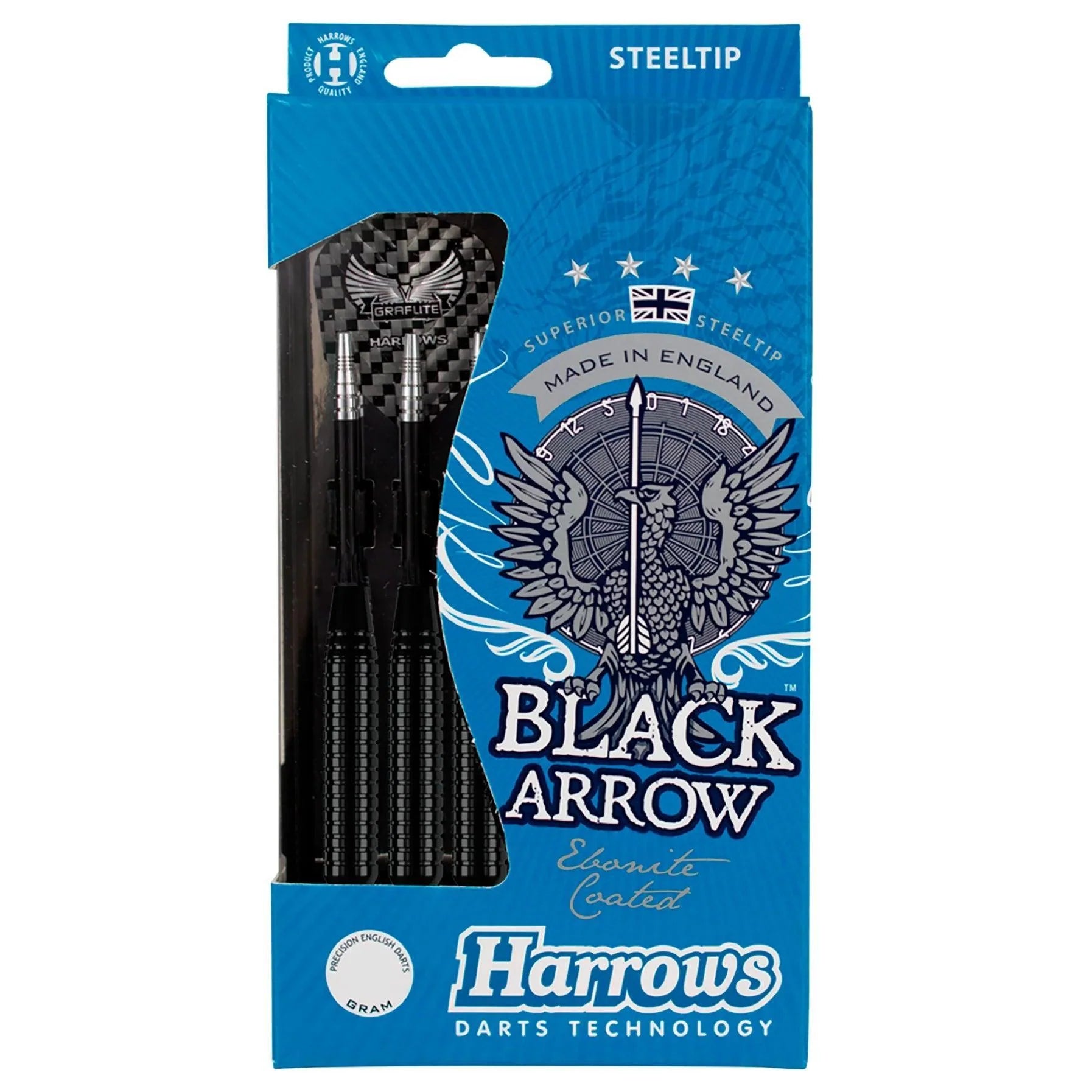 Harrows - Black Arrow 26 G - Sada Steel Šípok - Direct Darts - 5