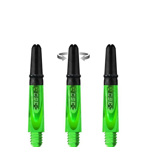 Harrows - Carbon 360 Zelená - Násadka Na Šípky - Direct Darts - 4