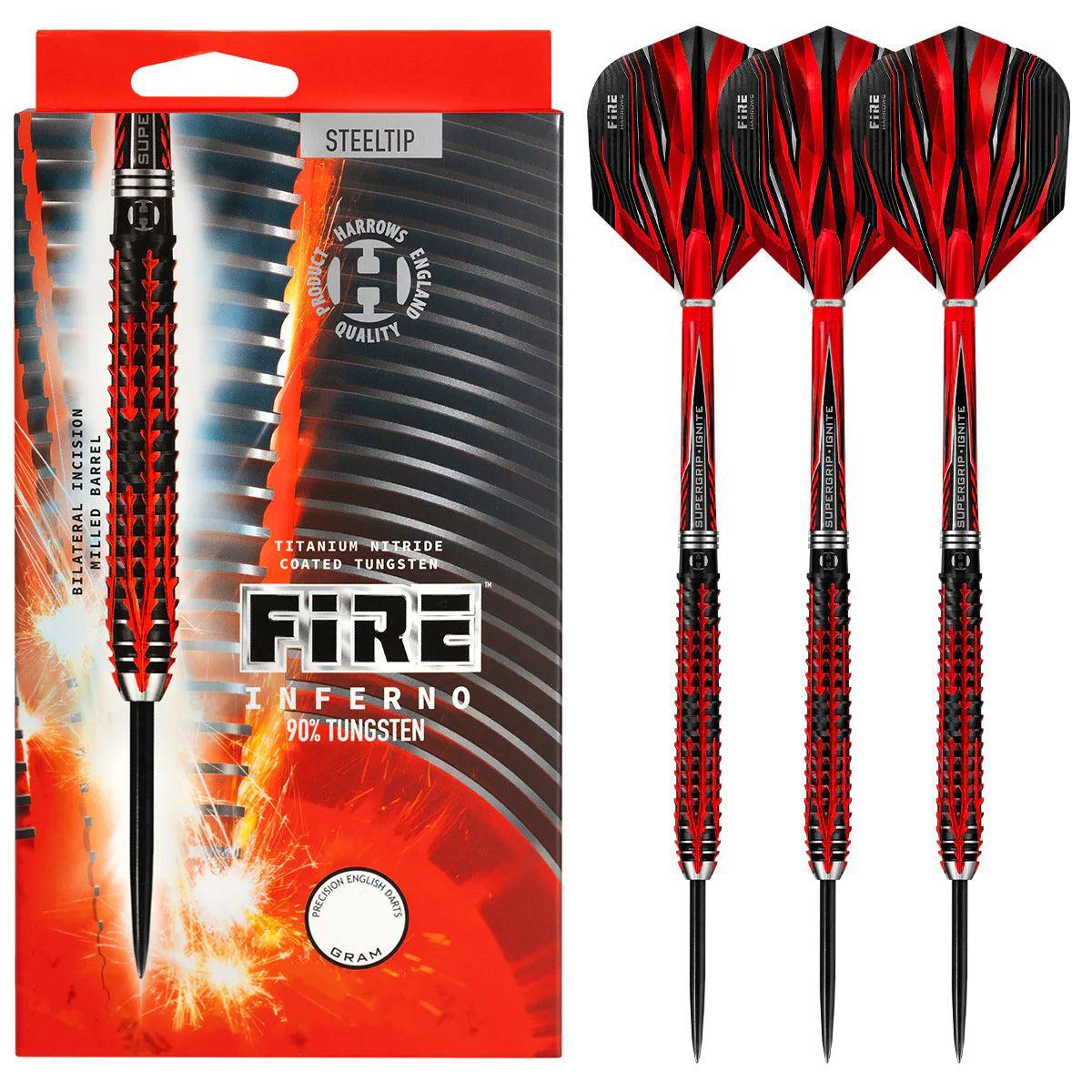Harrows - Fire Inferno - Sada Steel Šípok - Direct Darts - 2